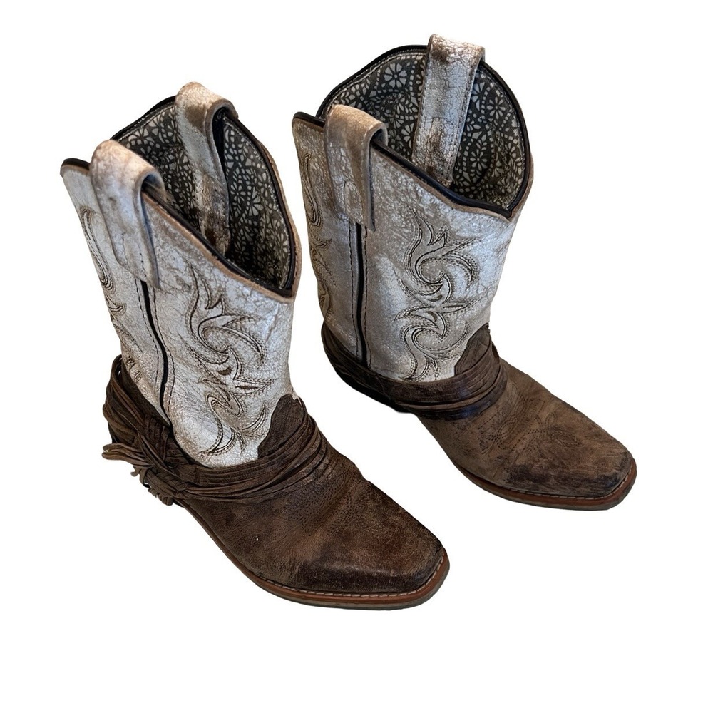 Laredo Girls Kids Western Boot Brown‎ Womens Size 3 D New